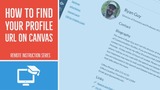 How to Find your Personal Profile Link on Canvas