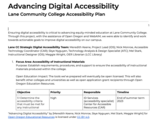 Lane Community College Accessibility Plan [OER]