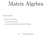 Matrix Algebra Exercise Book