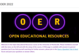 OER 2022 Canvas Course for Faculty