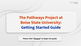Pathways Project Getting Started Guide