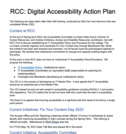 RCC: Digital Accessibility Action Plan