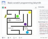 Scratch project labyrinth - basic block coding
