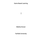 Literature Review- Game Based Learning