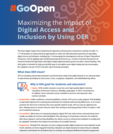 GoOpen Guidance: Maximizing the Impact of Digital Access and Inclusion by Using OER