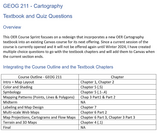 GEOG 211 - Cartography Textbook and Quiz Questions