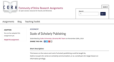 Scale of Scholarly Publishing