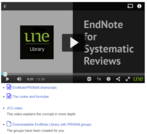EndNote/PRISMA: EndNote for Systematic Reviews