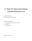 "A “How-To” Manual for Doing Standard Statistics in R" by Elizabeth Newton