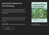 Quantitative Methods for Plant Breeding