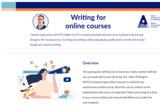 Writing for online courses