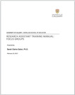 Research assistant training manual
