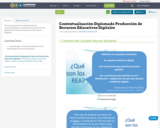 Contextualización Diplomado Producción de Recursos Educativos Digitales 