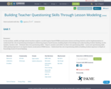 Building Teacher Questioning Skills Through Lesson Modeling