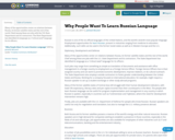 Why People Want To Learn Russian Language