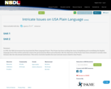 Intricate Issues  on  USA Plain Language 