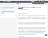 Challenges in Transforming Education in Maldives