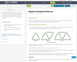 Algebra Toothpick Patterns