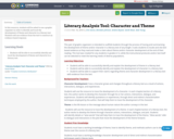 Literary Analysis Tool: Character and Theme