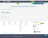 Resources title: 622 Math Content