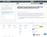 A9: Supporting Youth Engagement in Meetings: Why, How and What You Can Do About It