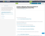 A Letter to Request a Recommendation: A Contextualized 4 day Lesson Plan