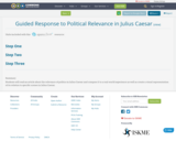Guided Response to Political Relevance in Julius Caesar