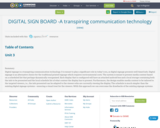 DIGITAL SIGN BOARD -A transpiring communication technology