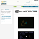 Physics Instructional Videos - Barbara Gilbert at CNM