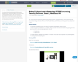 School Librarians Advancing STEM Learning, Faculty Fellows, Year 2, Webinar #3 