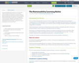 The Sustainability Learning Suites
