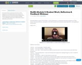 SLASL Module 5: Student Work, Reflection & Feedback Webinar 
