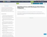 High School Civics with Washington State History Component