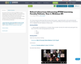 School Librarians Advancing STEM Learning, Faculty Fellows, Year 2, Webinar #5 