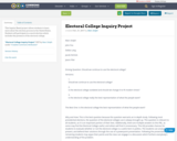 Electoral College Inquiry Project