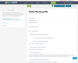 Global Warming PBL