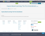 Inquiry Based Learning: The First Amendment