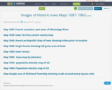 Images of Historic Iowa Maps 1687- 1863