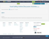 Food Safety Online Discussion Activites