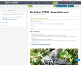 Bay College - FYE 103 - Career Exploration