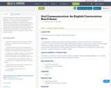 Oral Communication: An English Conversation Board Game