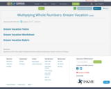 Multiplying Whole Numbers: Dream Vacation