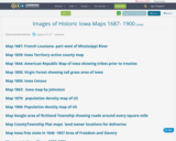Images of Historic Iowa Maps 1687- 1900
