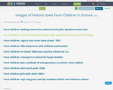 Images of Historic Iowa Farm Children in School