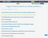 Images of Historic Iowa Farms, Families and Work