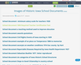 Images of Historic Iowa School Documents