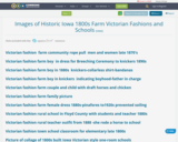 Images of Historic Iowa 1800s Farm Victorian Fashions and Schools