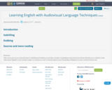 Learning English with Audiovisual Language Techniques