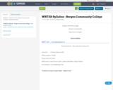 WRT201 Syllabus - Bergen Community College