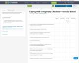 Coping with Complexity Checklist —Middle School